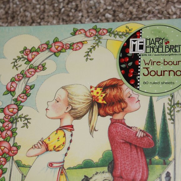 Mary Engelbreit Wire Bound Journal Photo Boomark Set A Friend is Someone FLAW - Picture 3 of 9